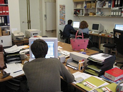 Je passe l'après midi à travailler