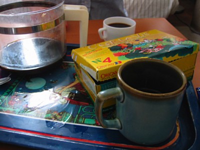 Nous buvons du café