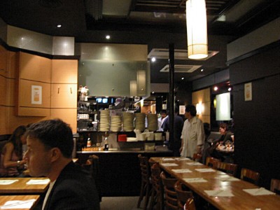 L'intérieur du restaurant