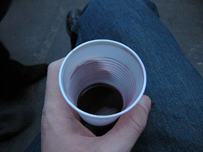 Je bois du vin