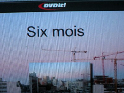 Je termine le menu du DVD