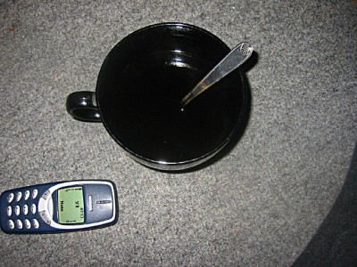 Je bois un café