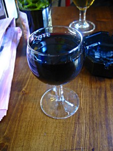 Je bois du vin