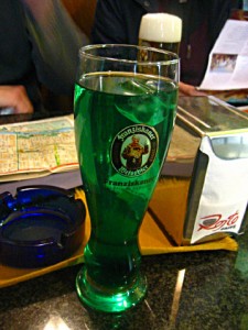 Je bois une menthe à l'eau