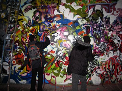 Les graffeurs peignent