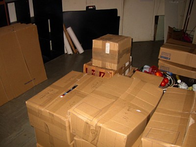 Je regarde le nombre de cartons