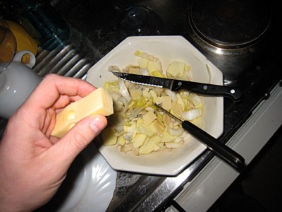 Je prépare à manger