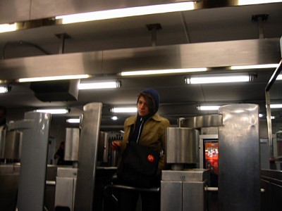 Nous prenons le métro