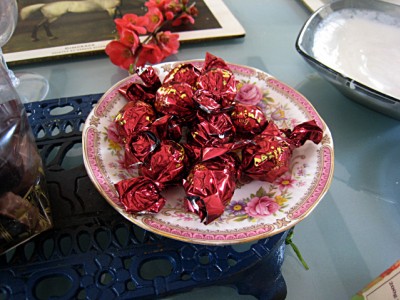 Je mange un bonbon