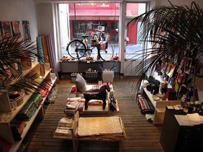 L'intérieur de la boutique