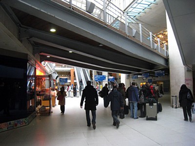 Nous changeons à gare du nord
