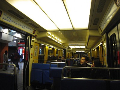 Nous montons dans le RER