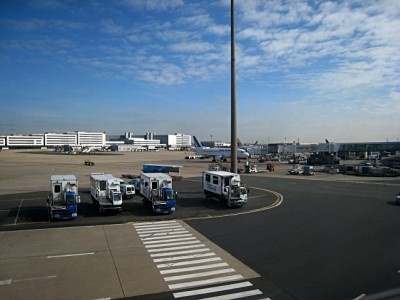 Vue sur le tarmac